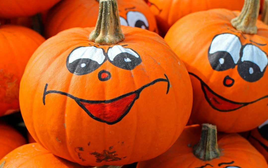 Pumpkins with Funny Faces